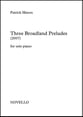 Three Broadland Preludes piano sheet music cover